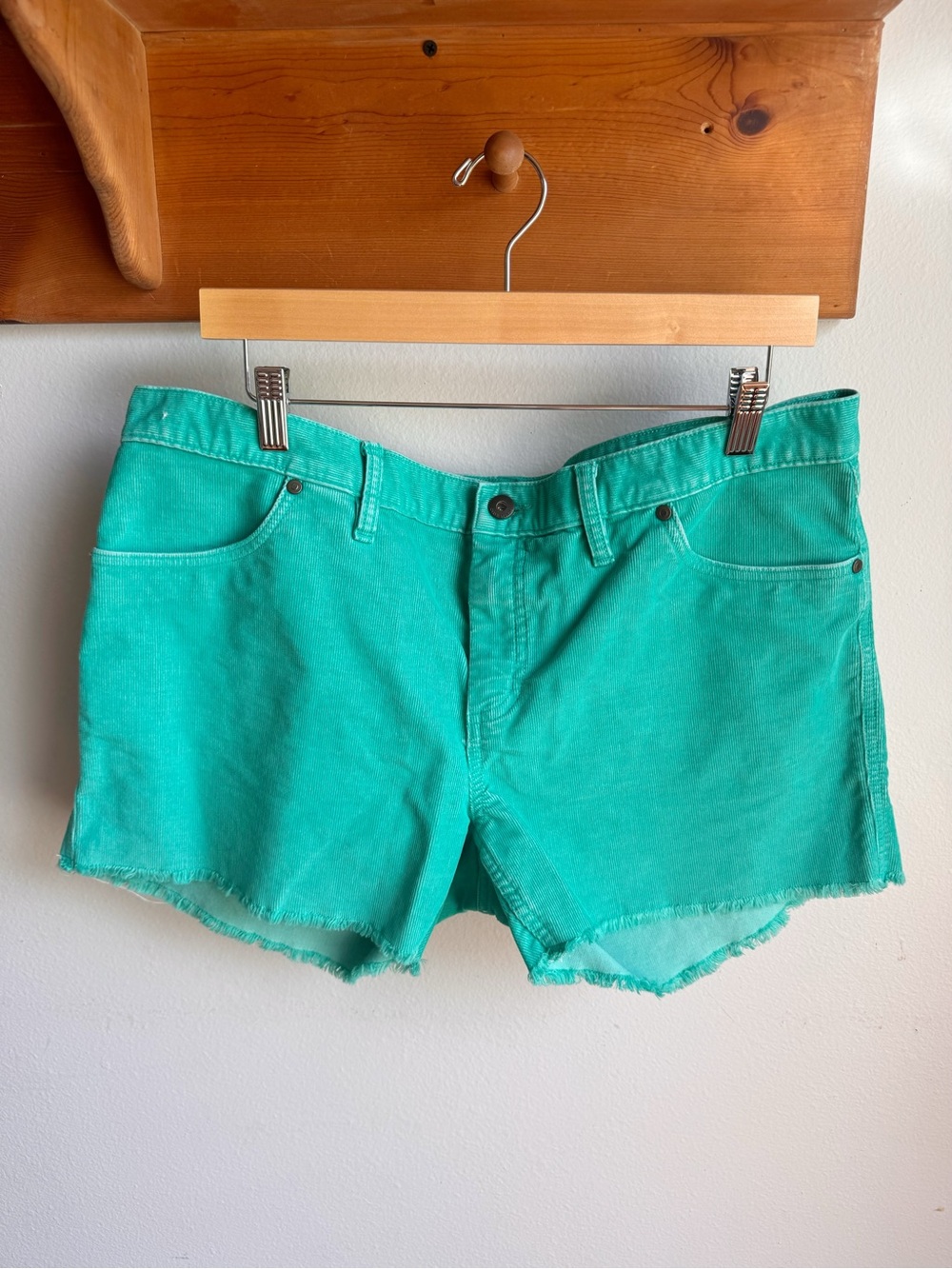 Carve Designs Turquoise Denim Cutoff Shorts